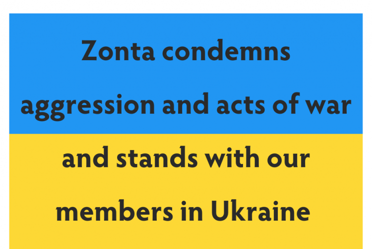 Zonta International stands with our members in Ukraine (Copyright: Zonta International)